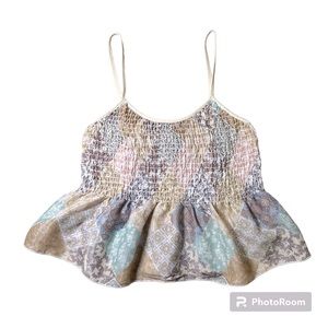 QUORA Cute Colorful Tank with Patterns(Size Extra Small)